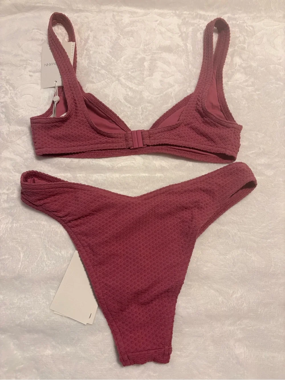 NWT Zimmerman textured Bikini Set - Dusty Rose 2